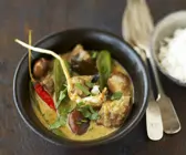 Rindfleisch in Kokos-Curry-Sauce