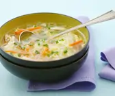 Reisnudelsuppe mit Hühnchen