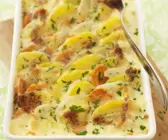 Kartoffel-Steckrüben-Gratin