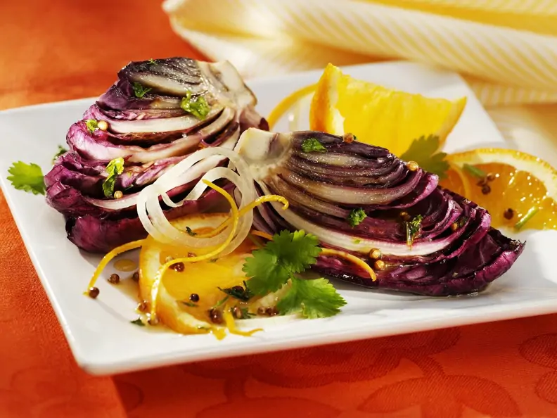 Karamellisierter Radicchio mit Orangen