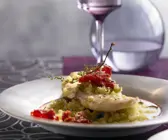 Steinbuttfilet mit Dörrtomaten