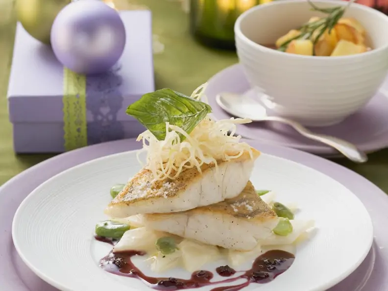 Gebratenes Zanderfilet mit Gemüse