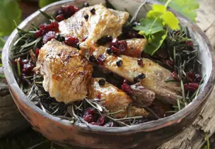 Gebratene Rosmarin-Ente