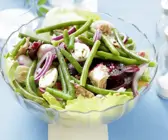 Grüner Bohnensalat mit Thunfisch, Roter Bete und Wachteleiern
