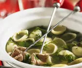 Pasta-Fondue mit Rind