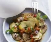 Kalbszunge mit Pilzsalat