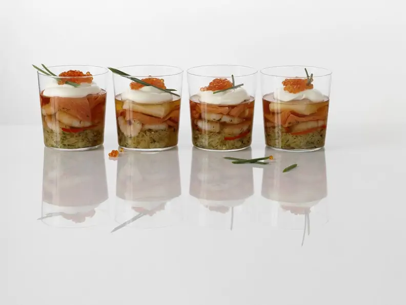 Meeresfrüchte und Fisch in Gelee