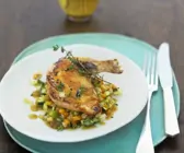 Perlhuhn mit süßer Zitronenschale und Olivenöl-Marinade
