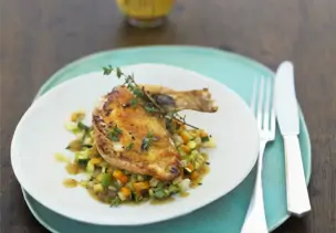 Perlhuhn mit süßer Zitronenschale und Olivenöl-Marinade