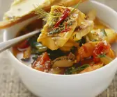 Französische Fischsuppe mit Rouille