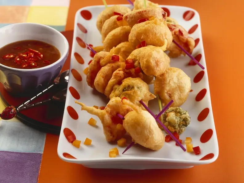 Gemüse- und Pilz-Tempura
