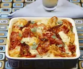 Pizza-Nudelauflauf