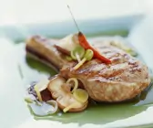 Kalbskotelett mit Shiitakepilzen