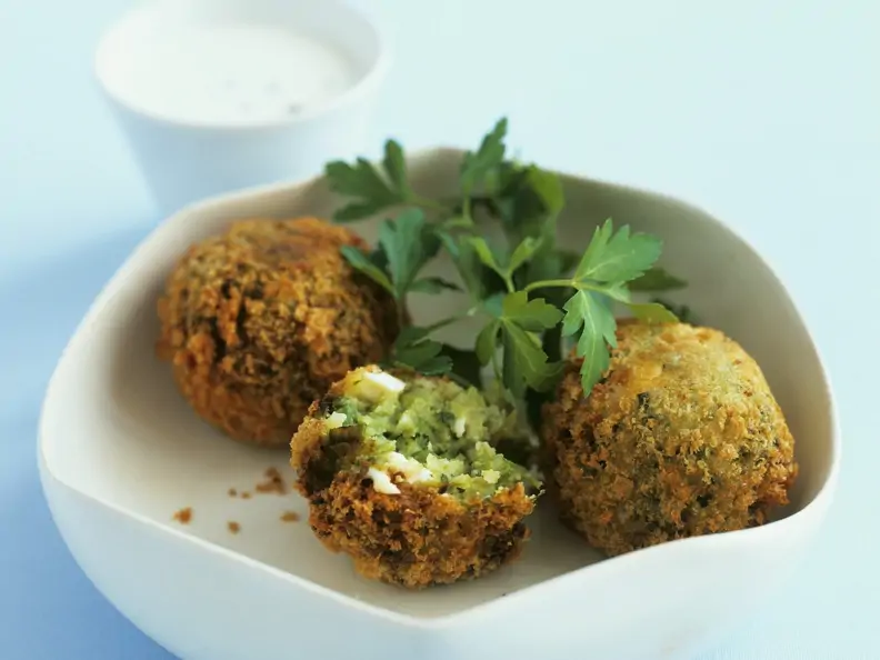 Frittierte Gemüsebällchen