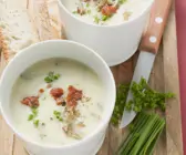 Cremige Kartoffelsuppe mit Steinpilzen