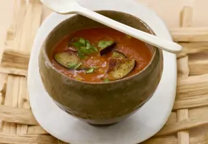 Tomaten-Auberginen-Suppe