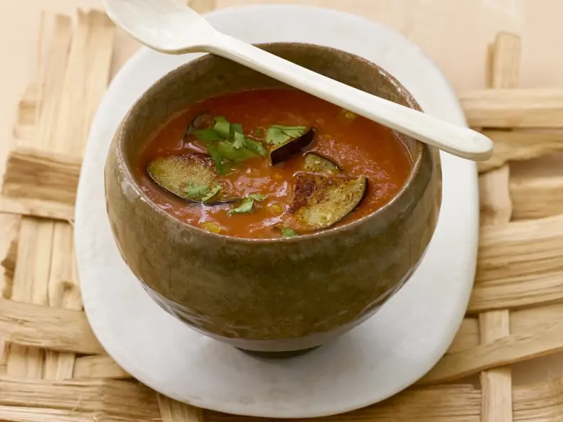 Tomaten-Auberginen-Suppe