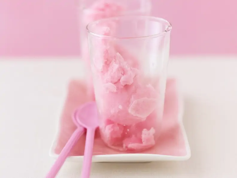 Rhabarbersorbet