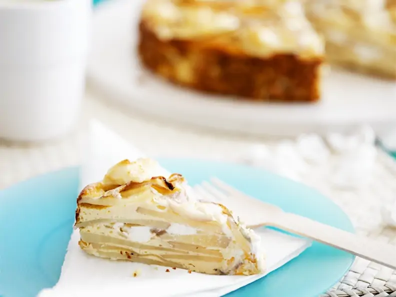 Kartoffelomelett mit Ziegenkäse