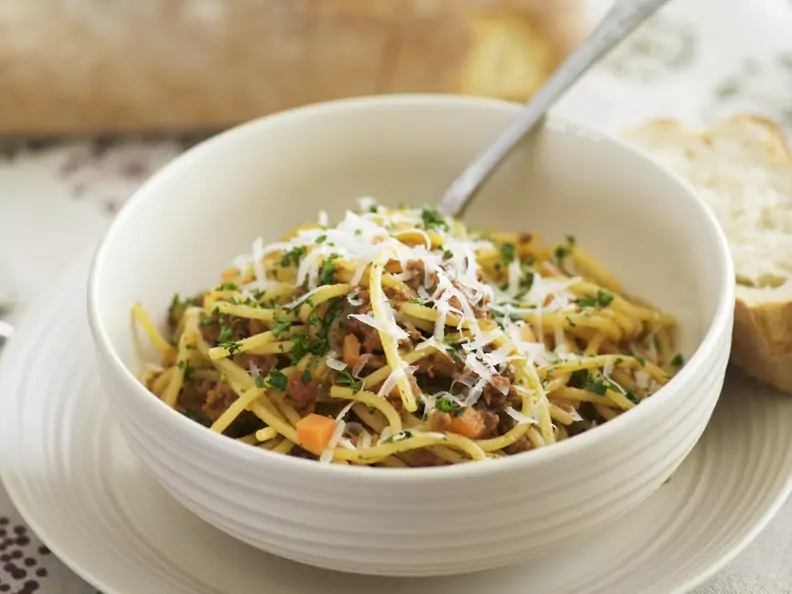 Spaghetti mit Hackfleischsauce