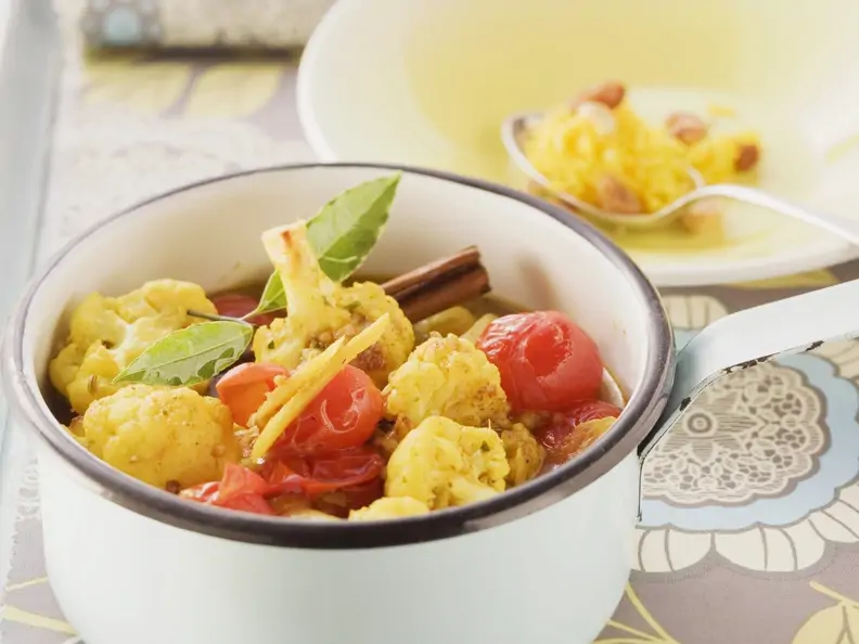 Blumenkohl-Tomaten-Curry