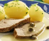 Eingemachtes Kalbsfleisch auf schwäbische Art