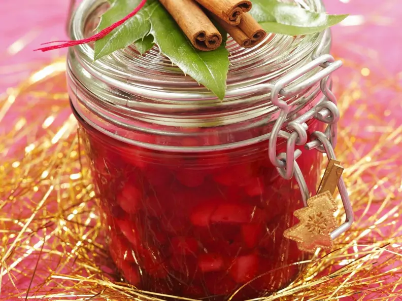 Apfel-Cranberry-Konfitüre