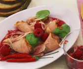 Entenbrust mit scharfer Himbeersauce