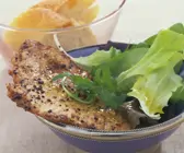 Kleine Schnitzel mit Kaffeebutter