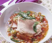 Kalbsbraten mit Tomaten-Oliven-Soße