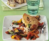 Putensteak mit Mittelmeergemüse