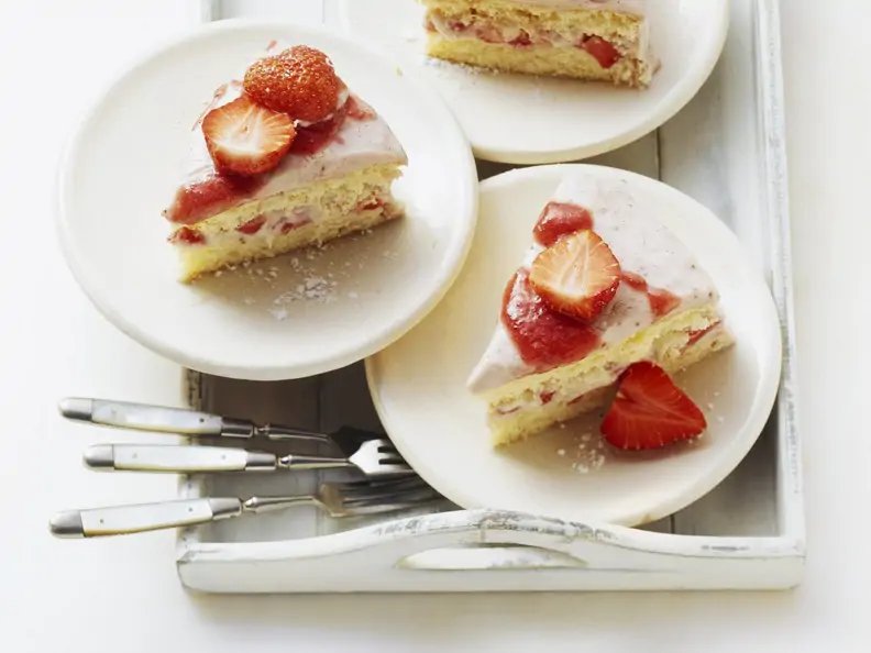 Erdbeerkuchen nach italienischer Art