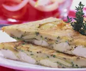 Omelett nach spanischer Art mit Schwertfisch