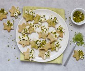 Matcha-Pistazien-Sterne
