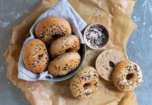 Sauerteig-Bagels