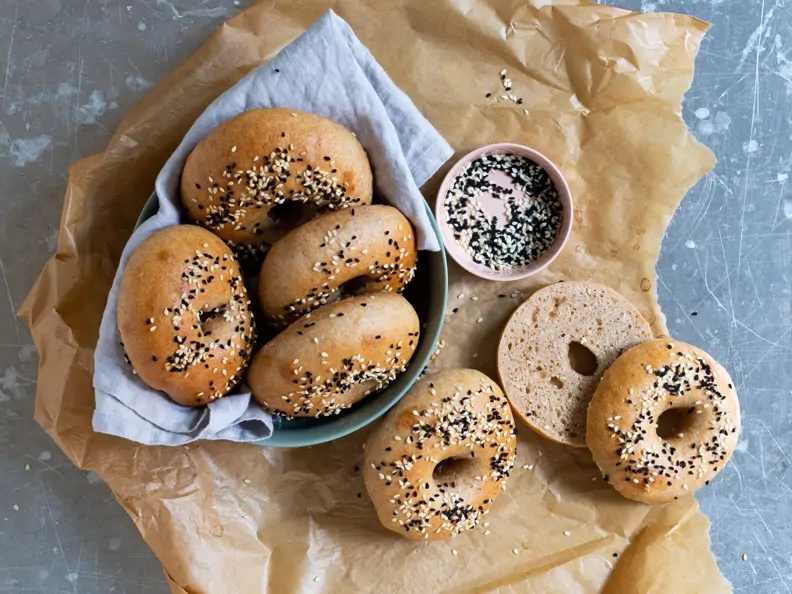Sauerteig-Bagels