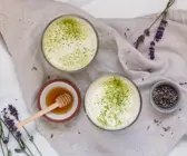 Lavendel Matcha Latte