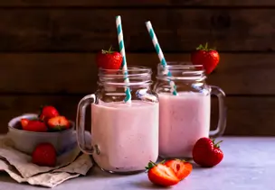 Erdbeermilch