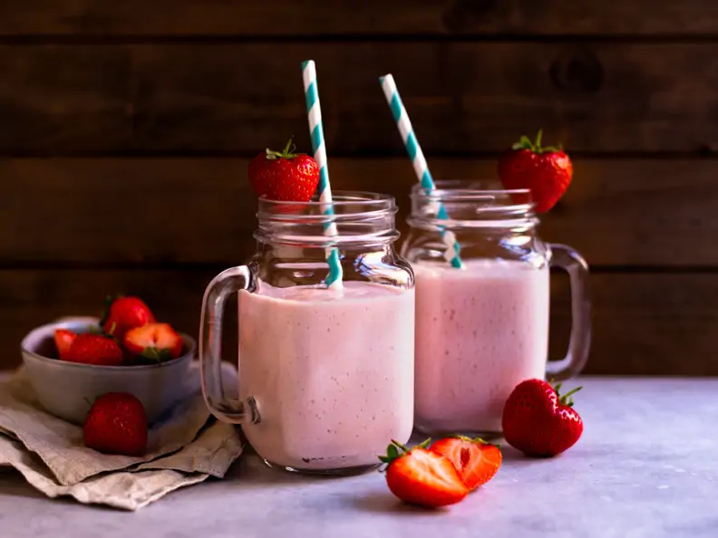 Erdbeermilch