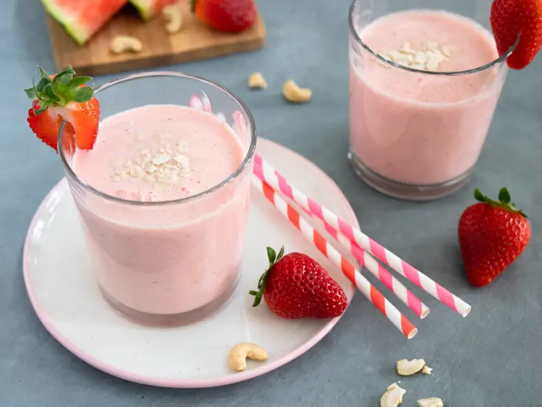 Melonen-Erdbeer-Smoothie