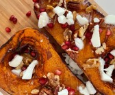 Karamellisierter Kürbis im Backofen
