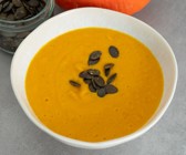 Kürbissuppe vegan ohne Kokosmilch