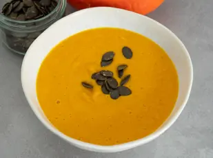 Kürbissuppe vegan ohne Kokosmilch