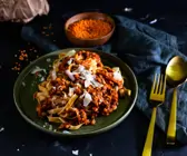 Linsenbolognese mit Tagliatelle