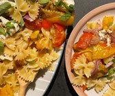 Nudelsalat mit gerösteter Paprika