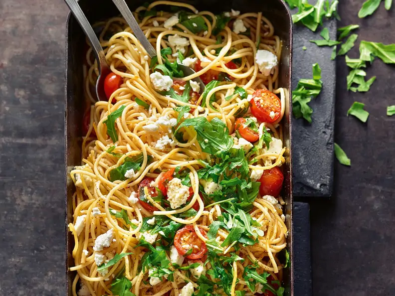 Ofen-Spaghetti mit Feta