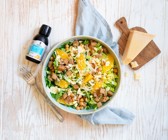 Caesar Salad mit Omega-Orangen-Dressing