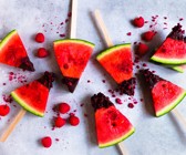 Wassermelone am Stiel