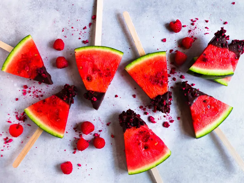 Wassermelone am Stiel