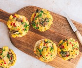 Gemüse-Tortillas aus der Muffinform